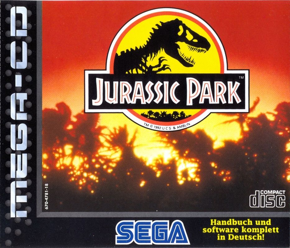 Jurassic Park cover or packaging material - MobyGames