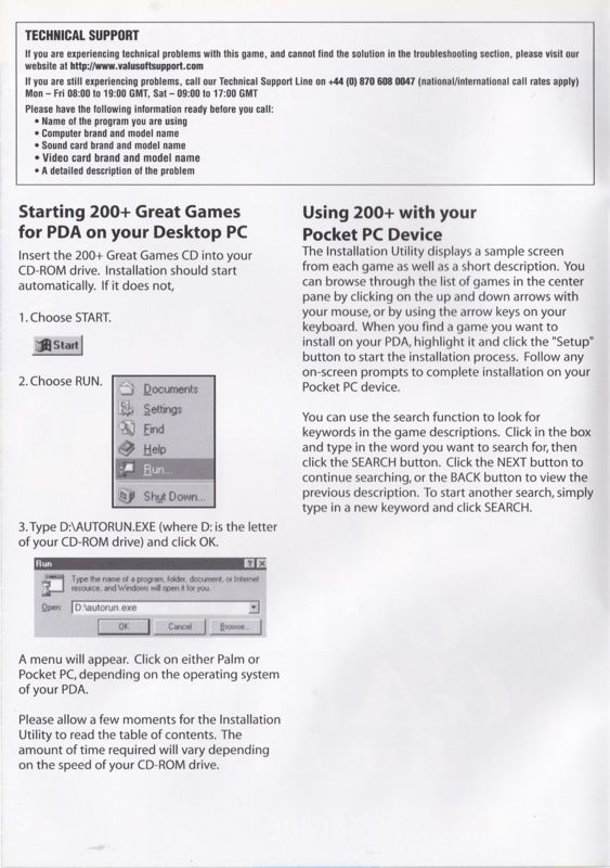 200+ Great Games for PDA cover or packaging material MobyGames