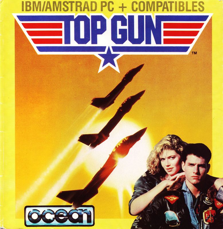 Front Cover for Top Gun (DOS) (Paper folder package)
