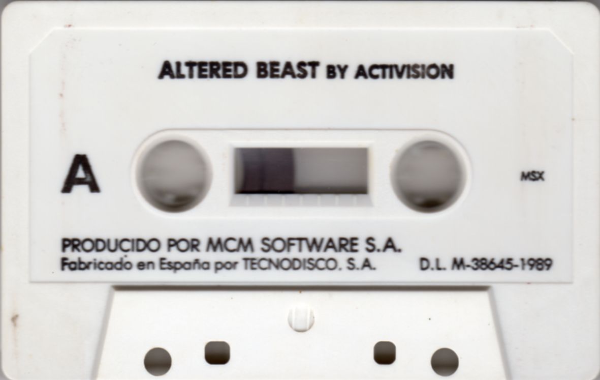 Media for Altered Beast (MSX)