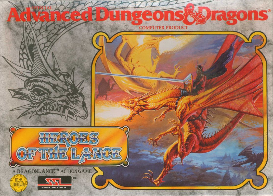 Front Cover for Heroes of the Lance (Atari ST)