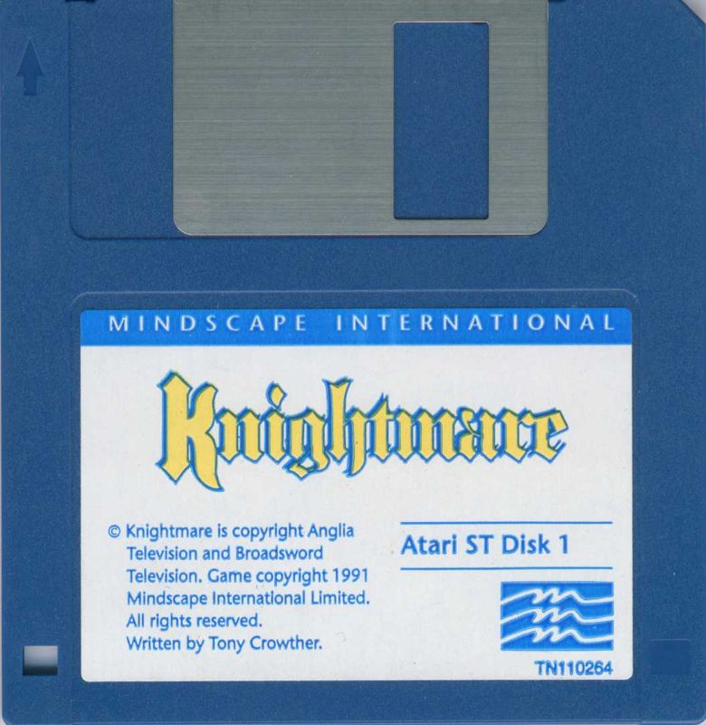 Media for Knightmare (Atari ST): Disk 1/2
