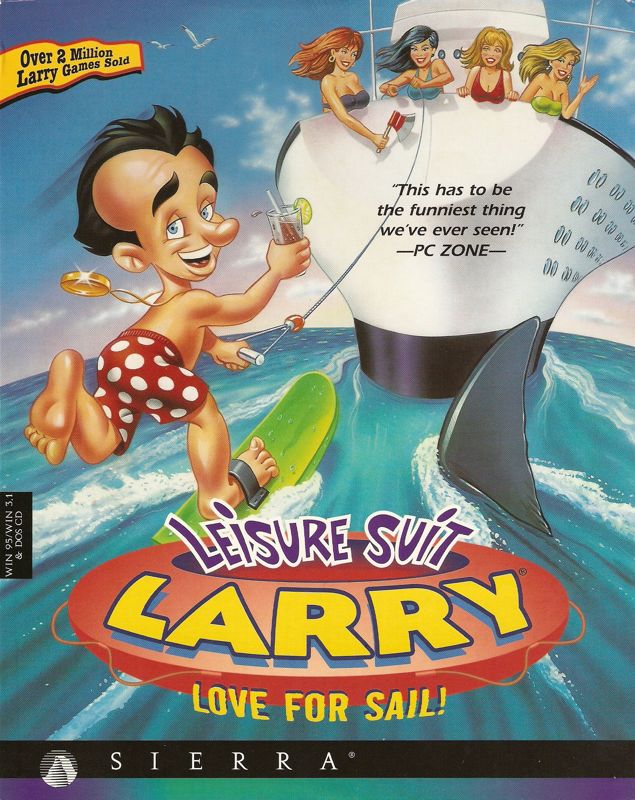 Front Cover for Leisure Suit Larry: Love for Sail! (DOS and Windows and Windows 3.x)