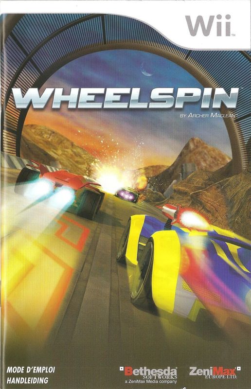 Manual for Speed Zone (Wii): Front