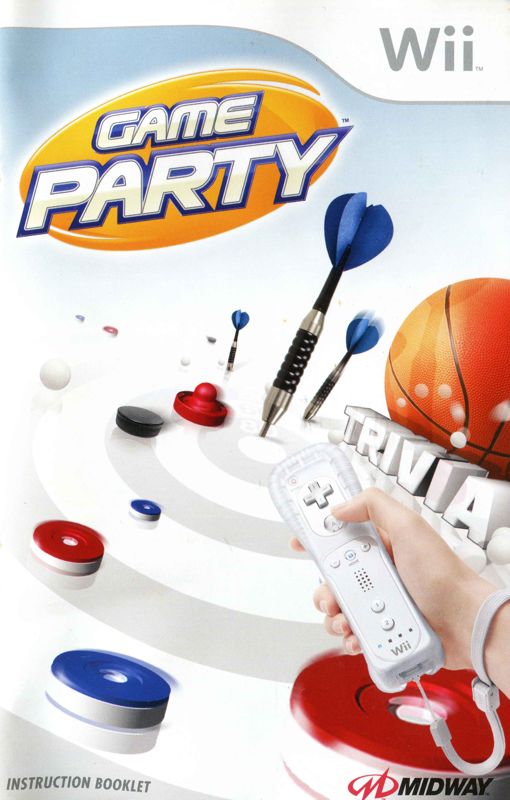 Manual for Game Party (Wii): Front