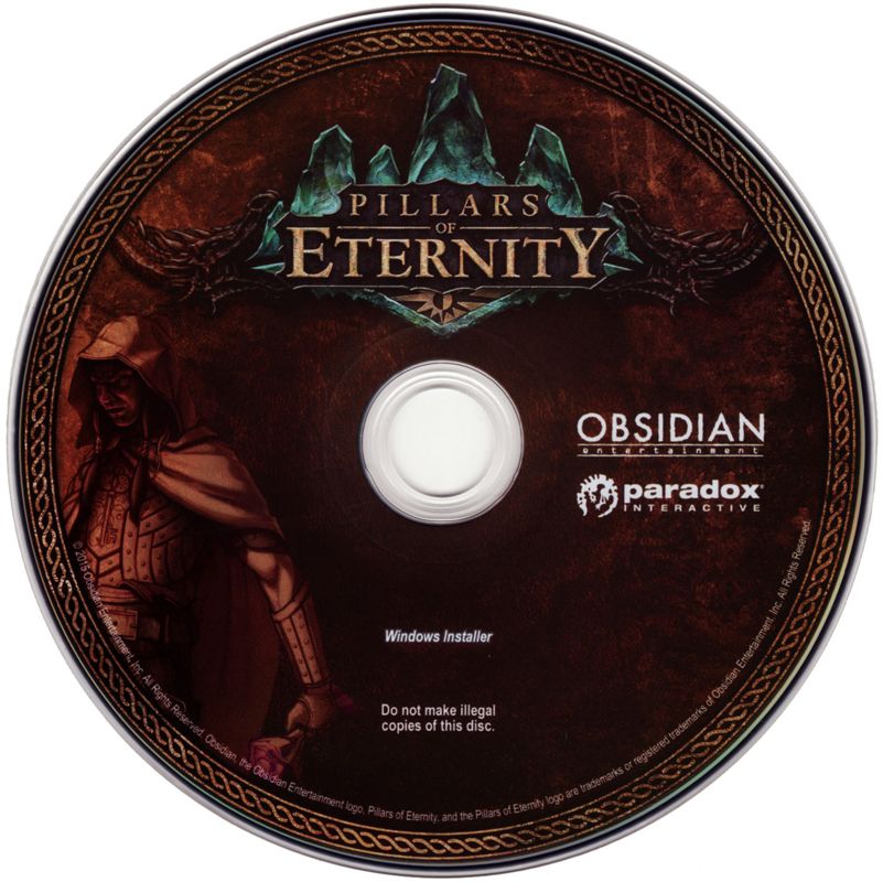 Media for Pillars of Eternity (Collector's Edition) (Linux and Macintosh and Windows) (Kickstarter release (signed)): Game Install Disc (Windows)