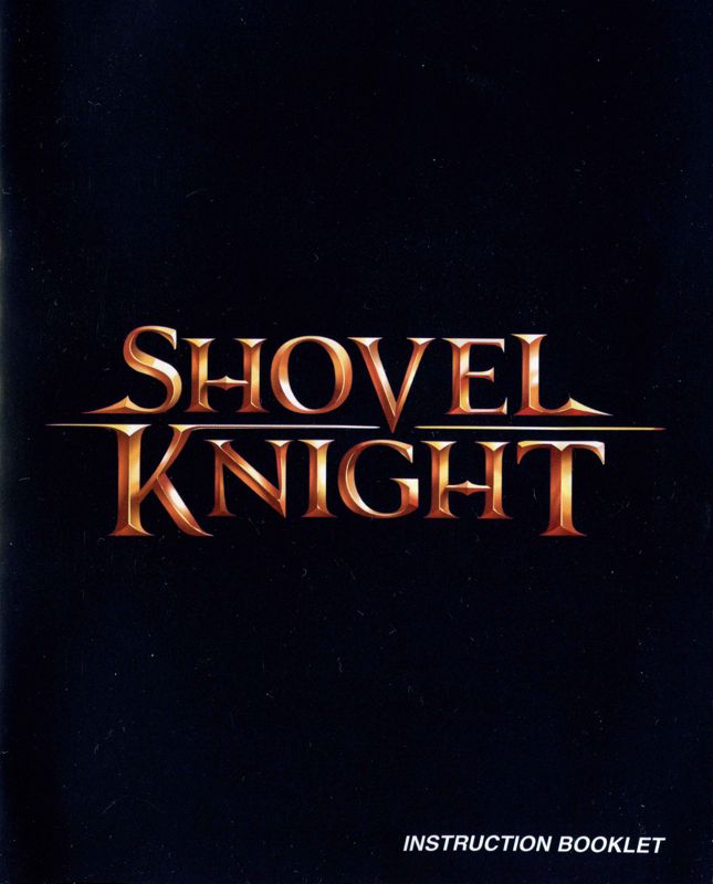 Manual for Shovel Knight (PlayStation 4): Front
