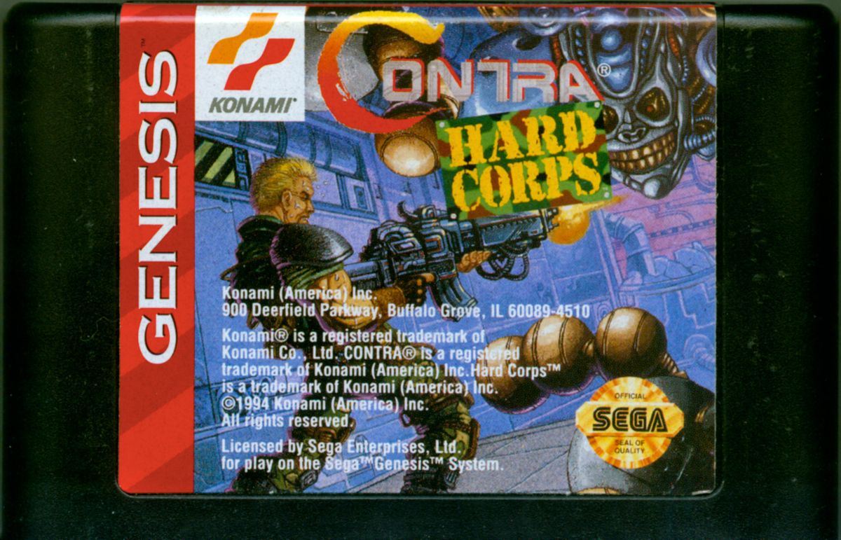 Media for Contra Hard Corps (Genesis)