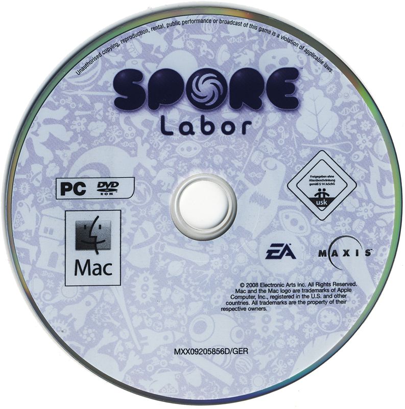 Media for Spore Creature Creator (Macintosh and Windows)