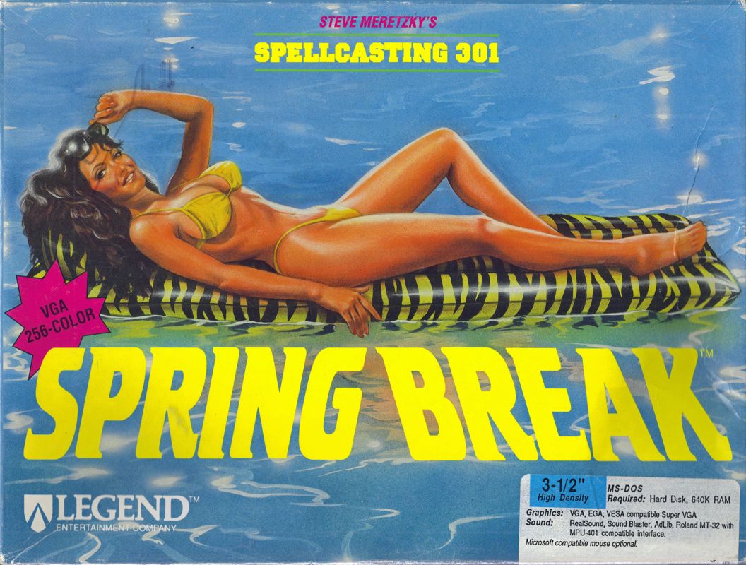 Front Cover for Steve Meretzky's Spellcasting 301: Spring Break (DOS) (3.5 floppy disk version)