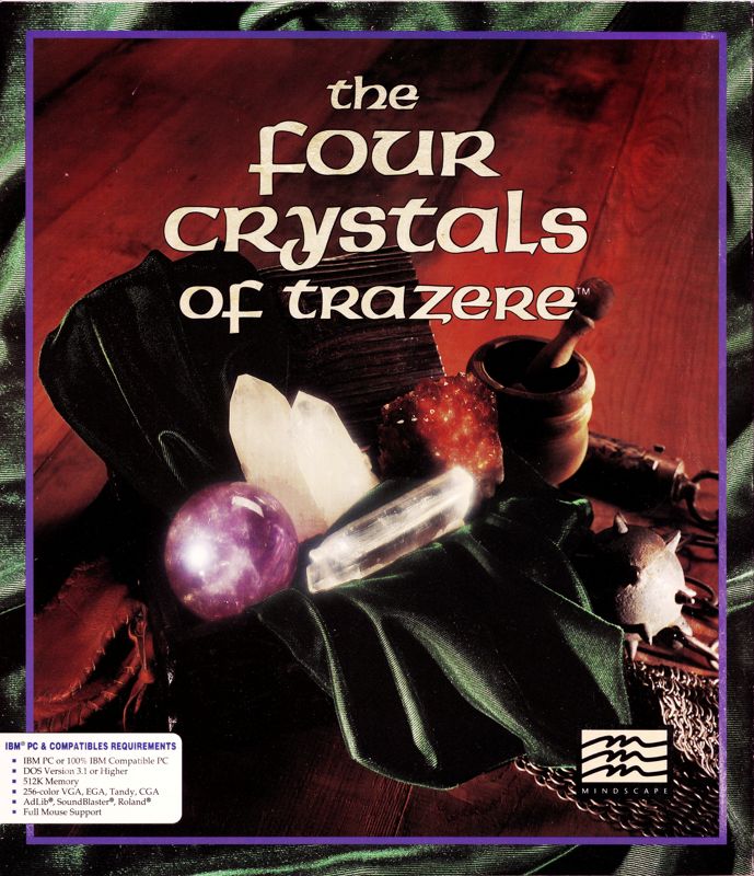 Front Cover for The Four Crystals of Trazere (DOS)