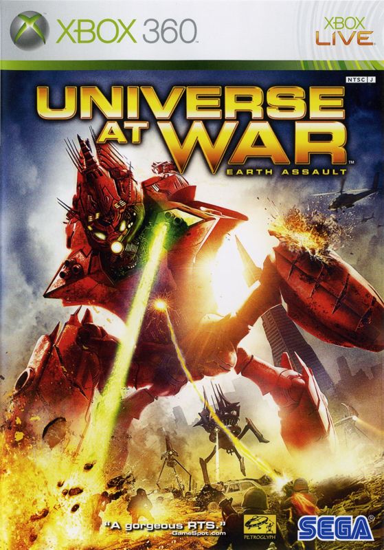 Front Cover for Universe at War: Earth Assault (Xbox 360)