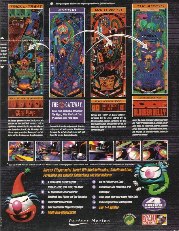 Psycho Pinball cover or packaging material MobyGames