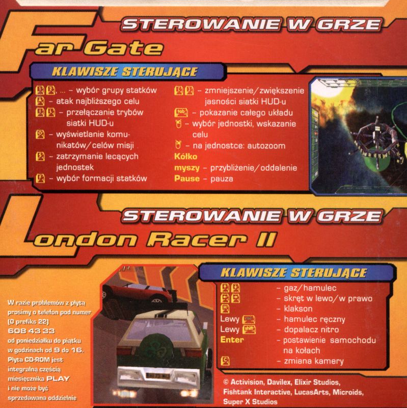Back Cover for London Racer II (Windows) (Play # 6/2003 covermount)