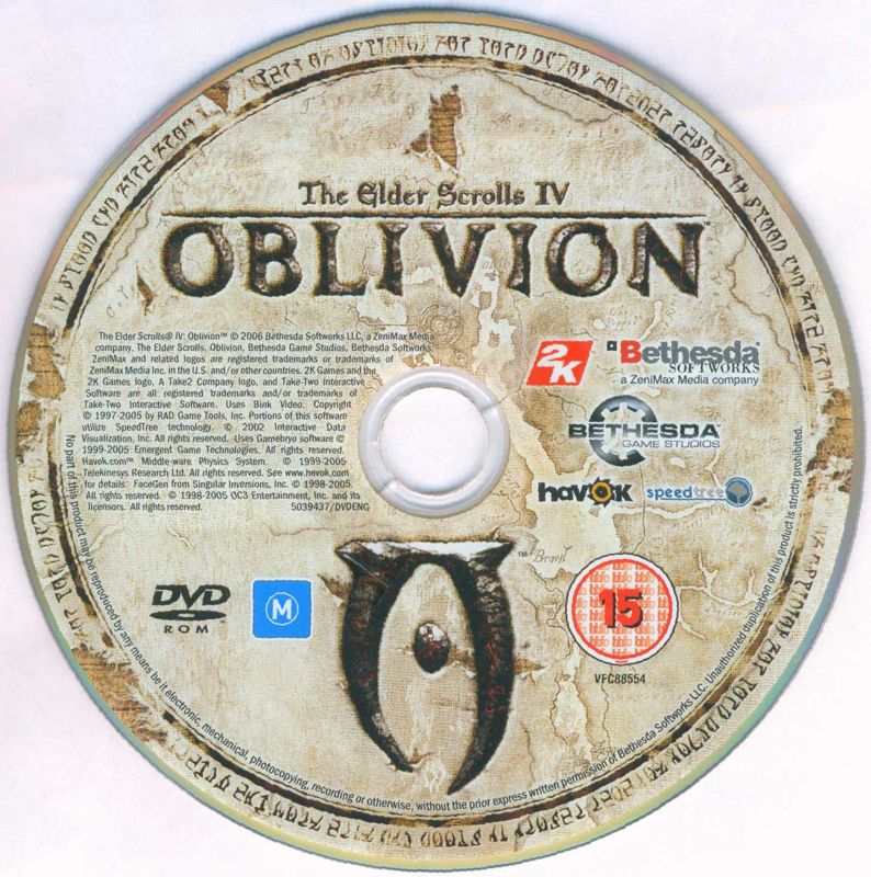 Media for The Elder Scrolls IV: Oblivion (Windows)