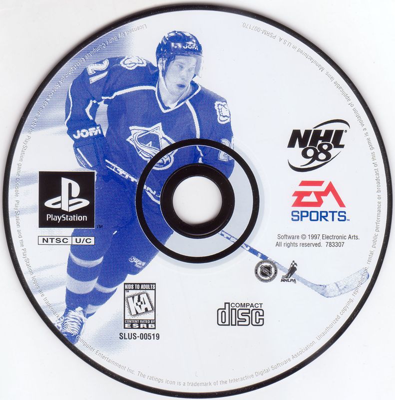 Media for NHL 98 (PlayStation)