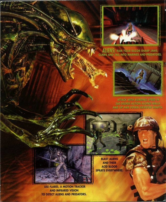 Inside Cover for Aliens Versus Predator (Windows): Left Flap