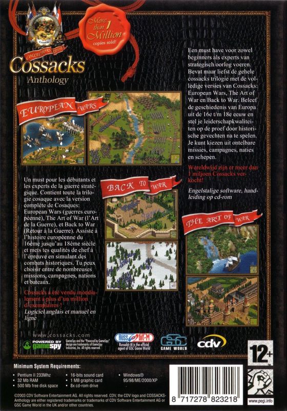 Back Cover for Cossacks: Anthology - Collectors Edition (Windows)