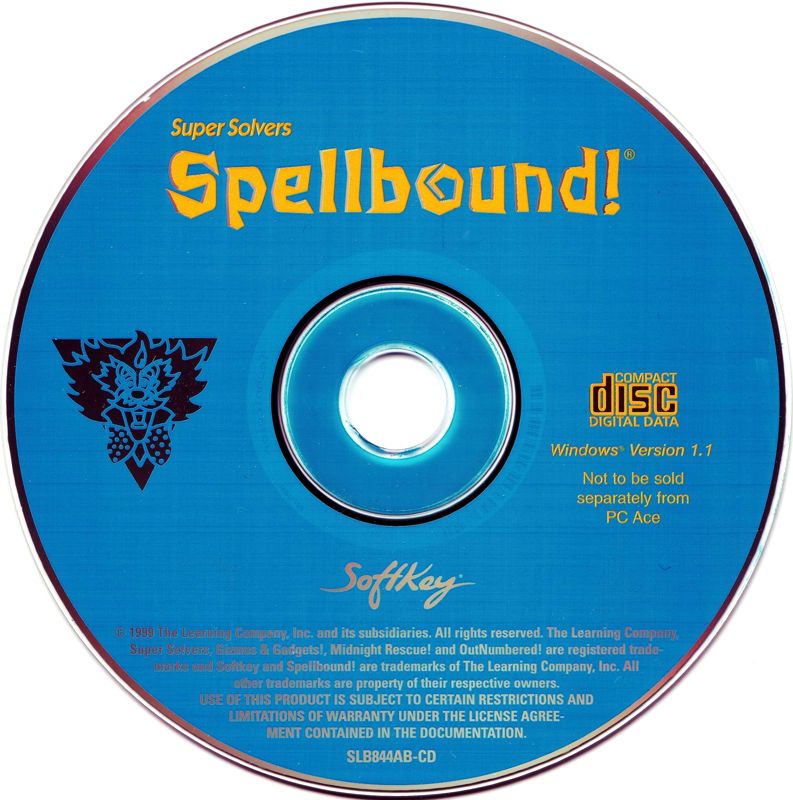 Media for Super Solvers: Spellbound! (Windows and Windows 3.x) (PC Ace covermount)