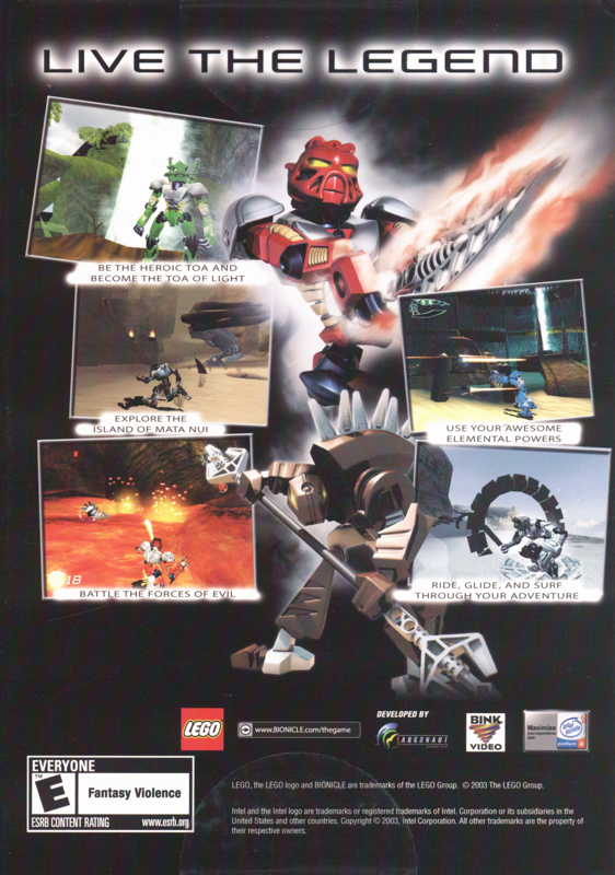 Back Cover for Bionicle (Windows)