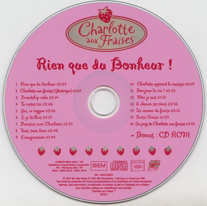 Media for Charlotte aux Fraises: Rien que du Bonheur ! (Macintosh and Windows)