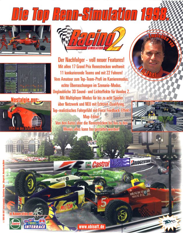 Back Cover for Monaco Grand Prix Racing Simulation 2 (Windows)
