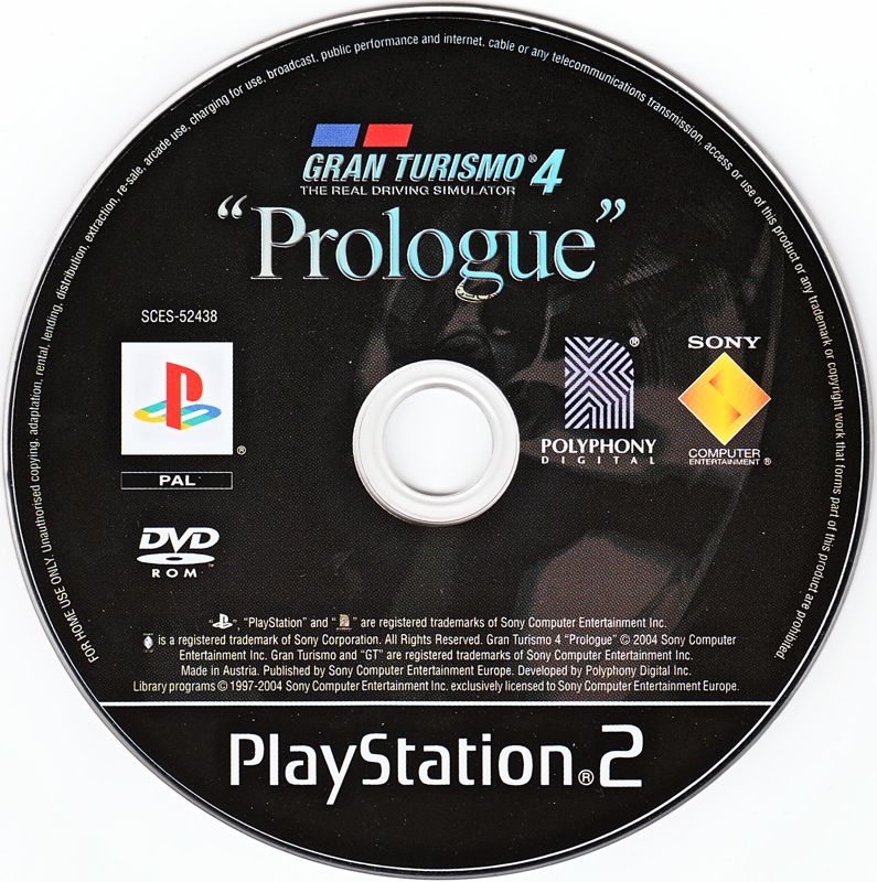 Media for Gran Turismo 4: "Prologue" (PlayStation 2): Game disc