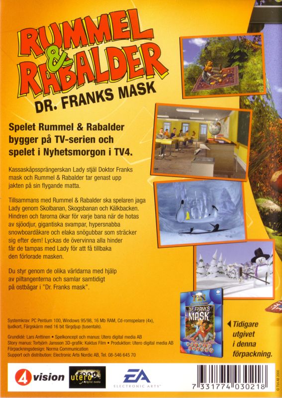 Back Cover for Rummel & Rabalder: Dr. Franks Mask (Windows)