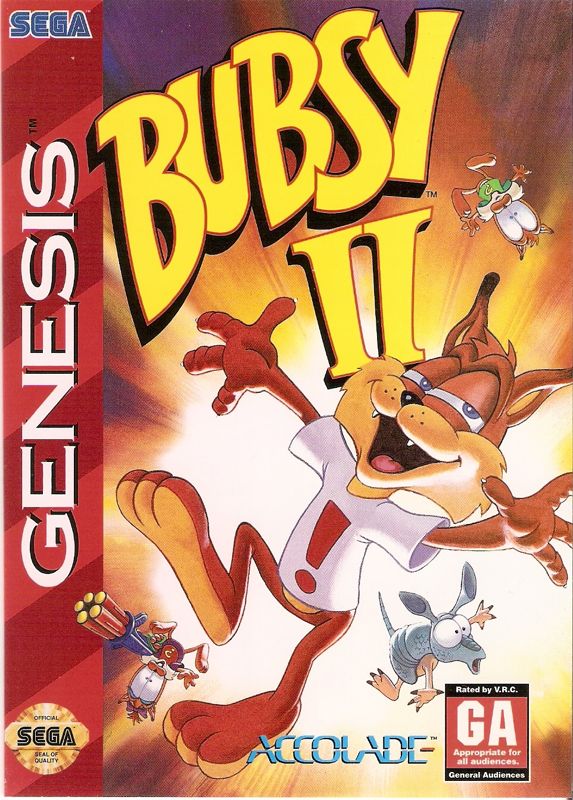 Front Cover for Bubsy II (Genesis)