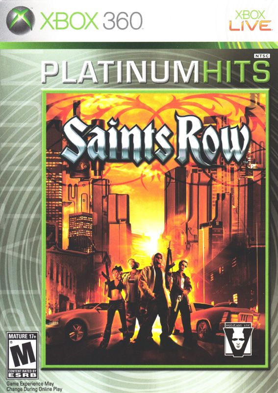 Front Cover for Saints Row (Xbox 360) (Platinum Hits release)