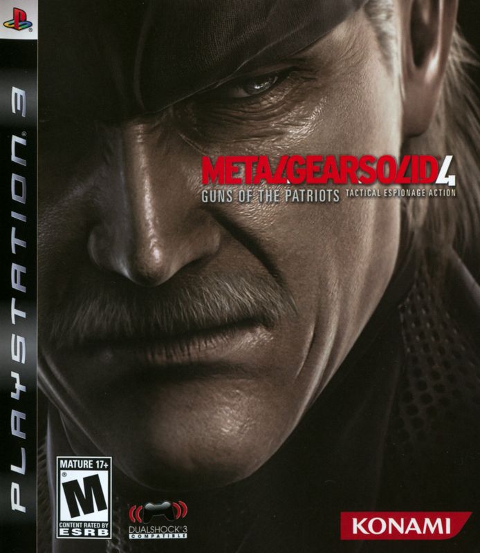 Front Cover for Metal Gear Solid 4: Guns of the Patriots (PlayStation 3)