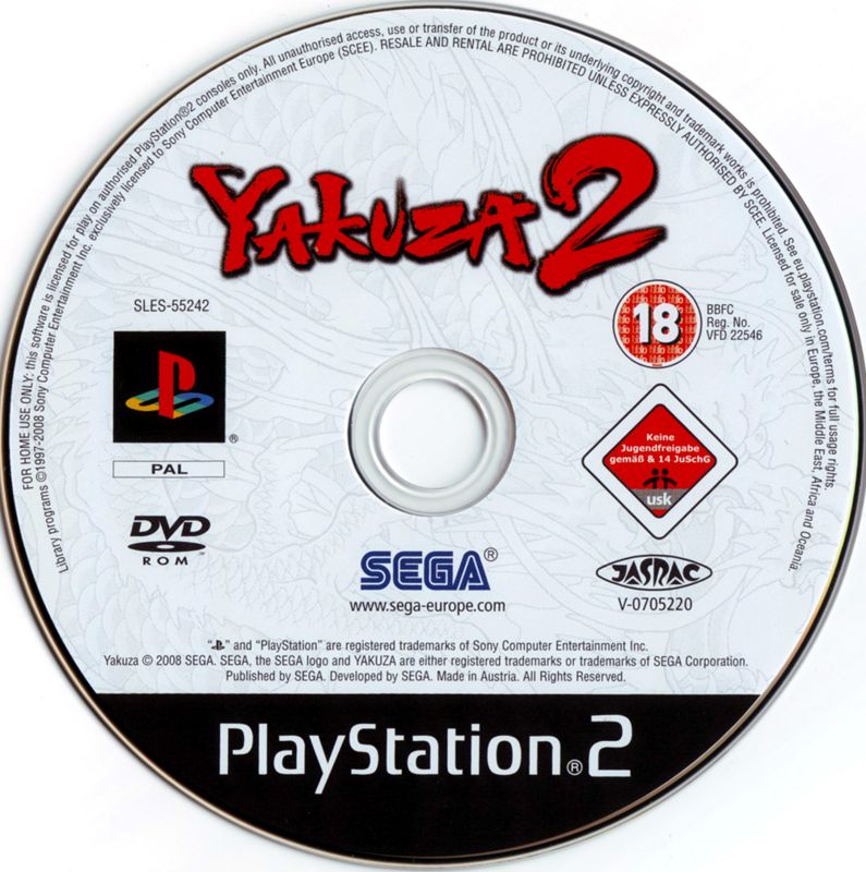Media for Yakuza 2 (PlayStation 2)