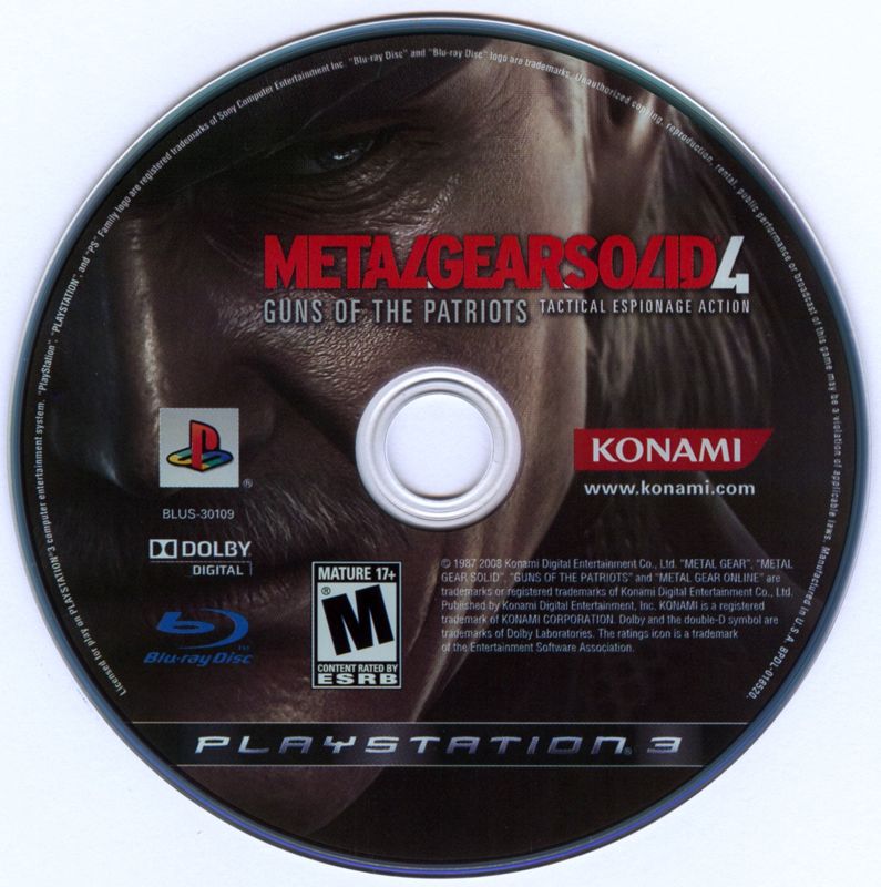 Media for Metal Gear Solid 4: Guns of the Patriots (PlayStation 3)