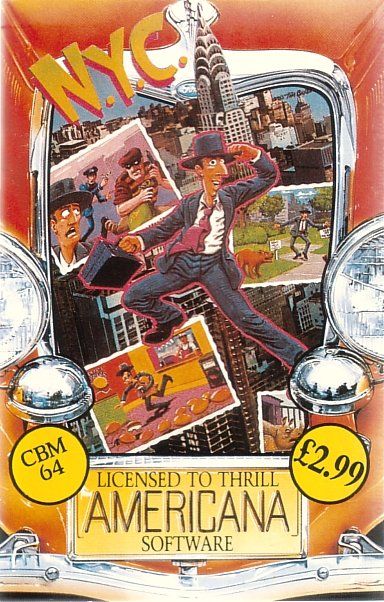 Front Cover for New York City (Commodore 64) (Licensed to Thrill Budget Release)