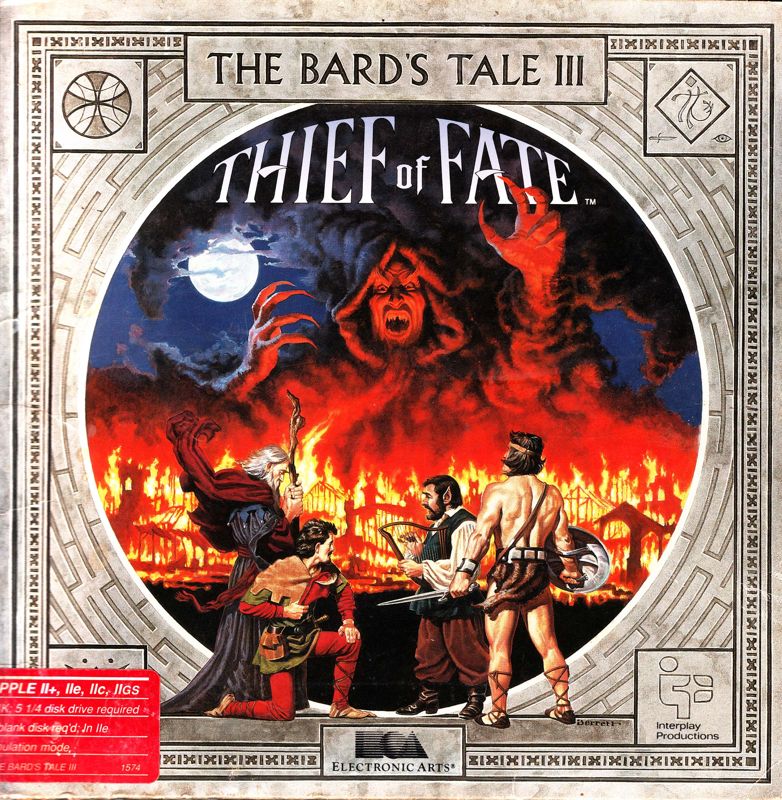 Front Cover for The Bard's Tale III: Thief of Fate (Apple II)