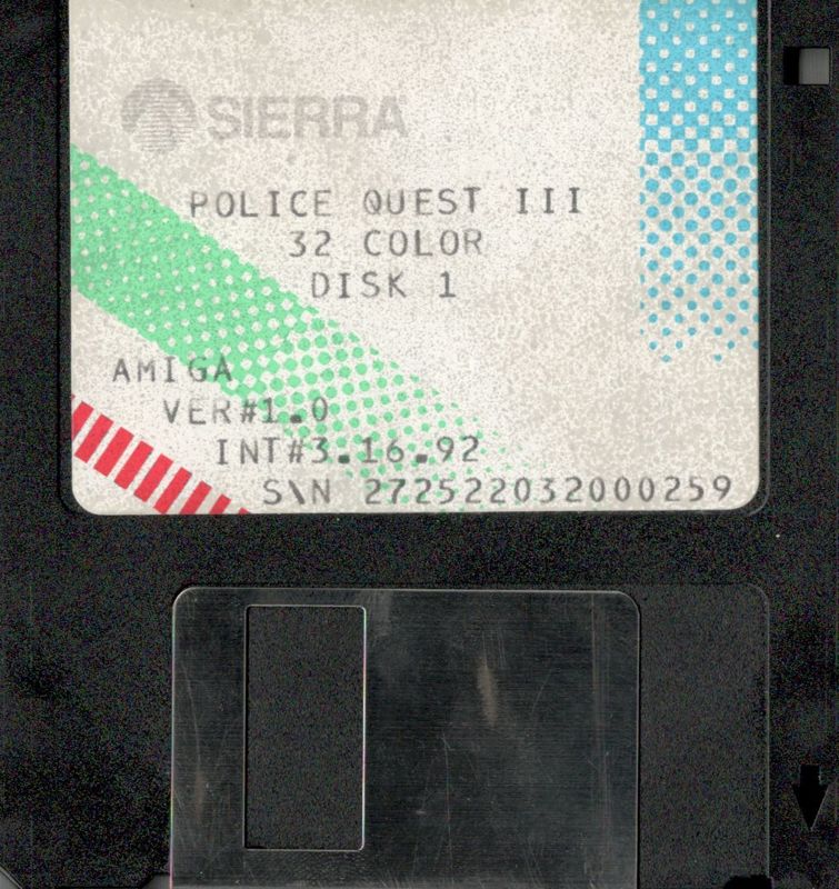 Media for Police Quest 3: The Kindred (Amiga): Disk 1