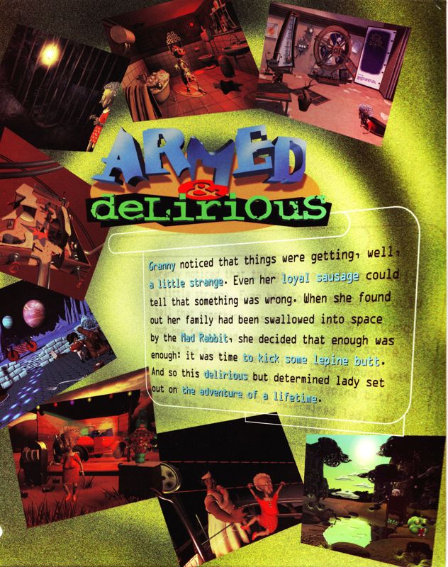 Inside Cover for Armed & Delirious (Windows): Left Flap