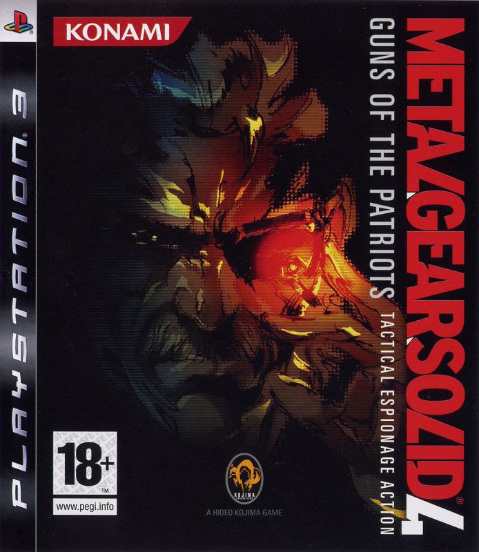 Front Cover for Metal Gear Solid 4: Guns of the Patriots (PlayStation 3)