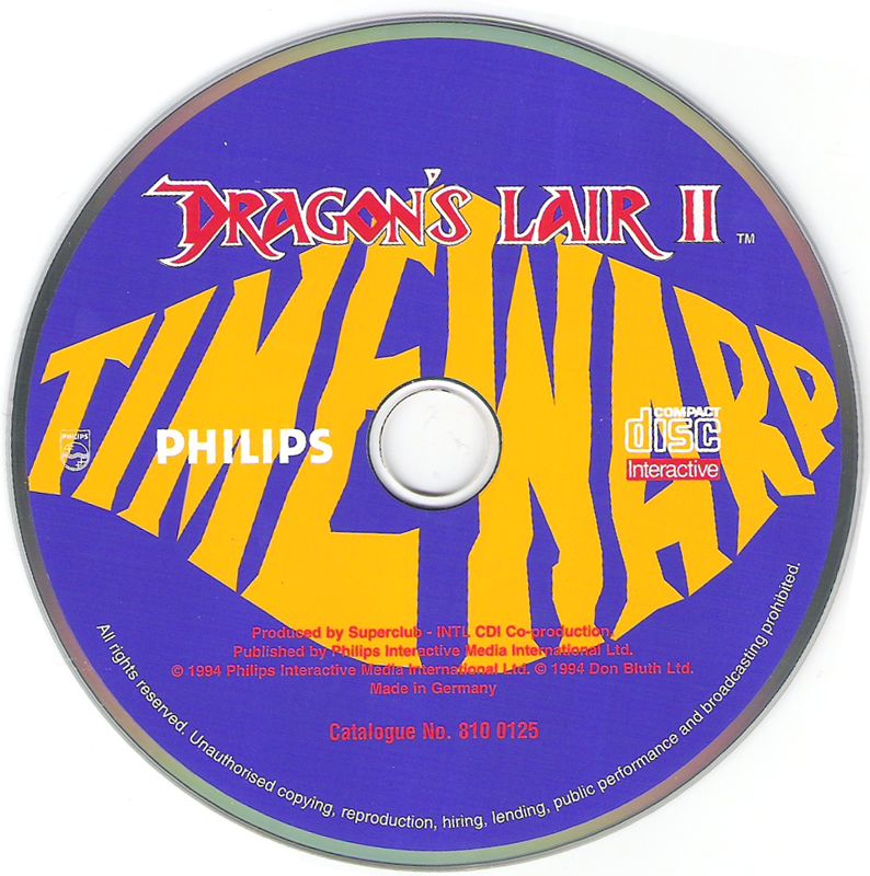 Media for Dragon's Lair II: Time Warp (CD-i)
