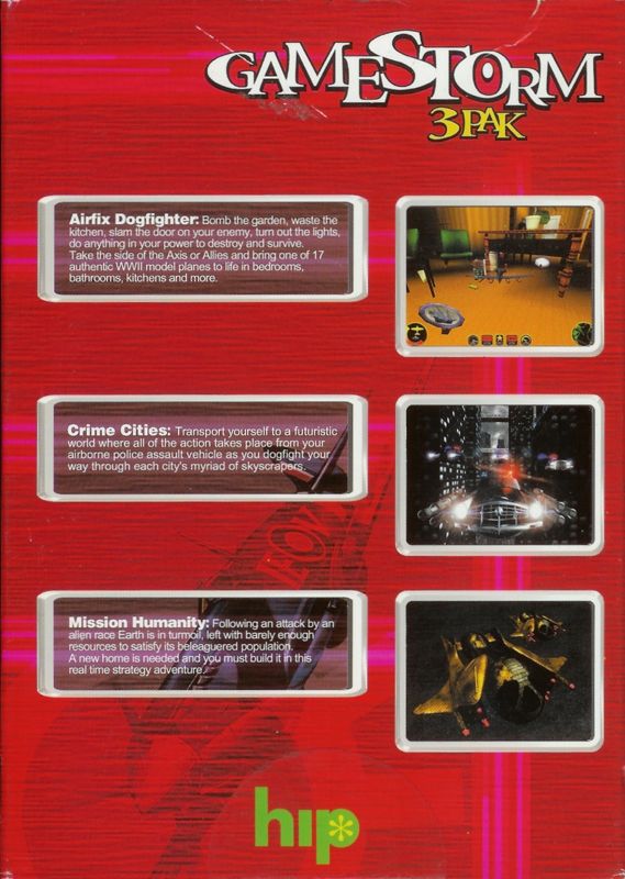 Back Cover for GameStorm 3 Pak (Windows)