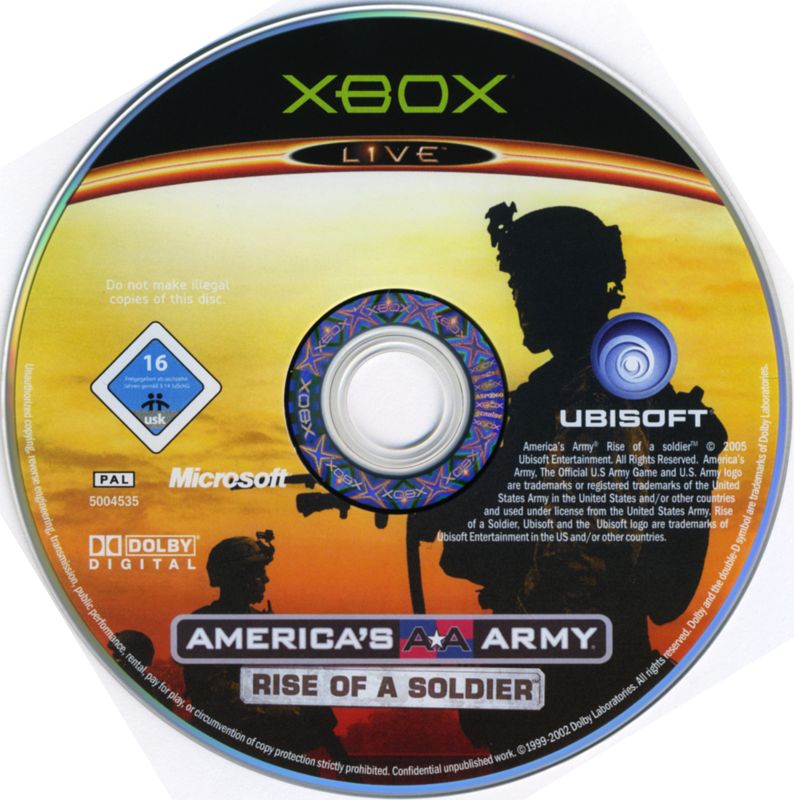 Media for America's Army: Rise of a Soldier (Xbox)