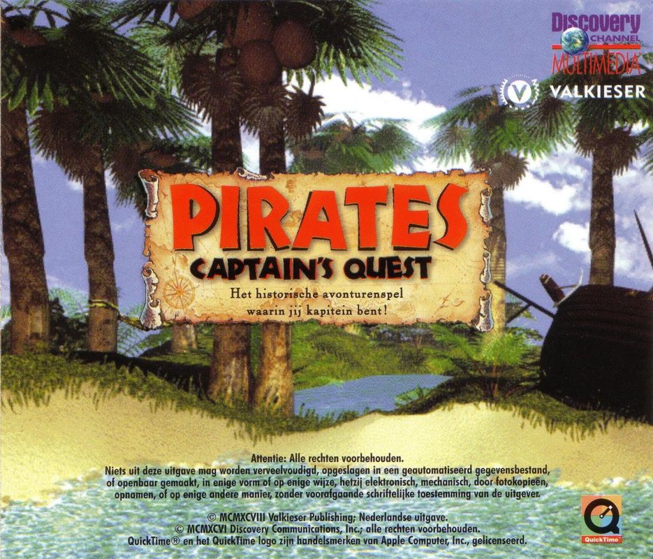 Other for Pirates: Captain's Quest (Macintosh and Windows and Windows 3.x): Jewel Case - Back