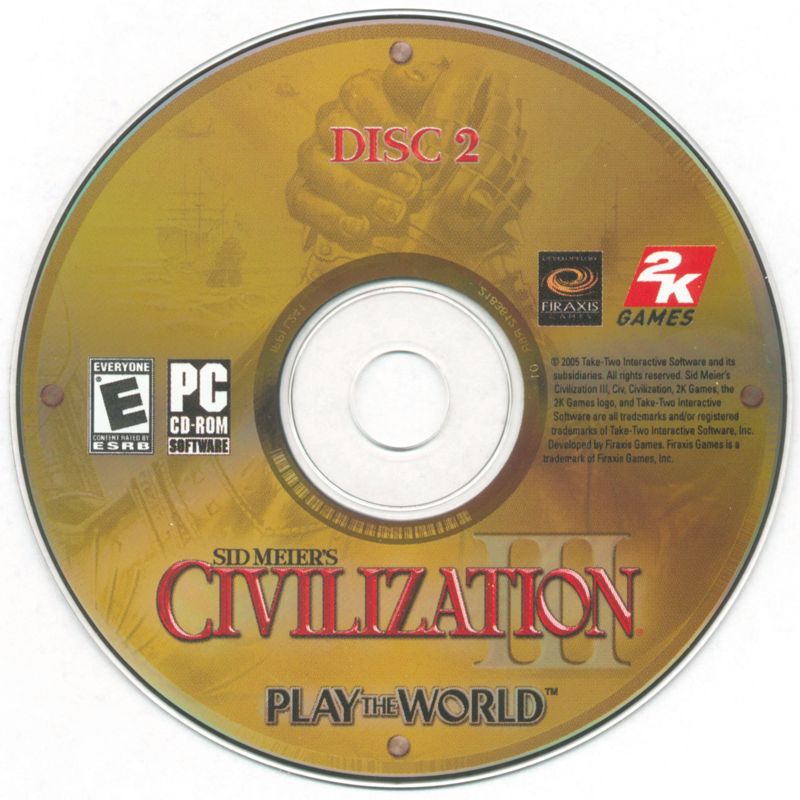 Media for Sid Meier's Civilization III: Complete (Windows): Play the World Disc
