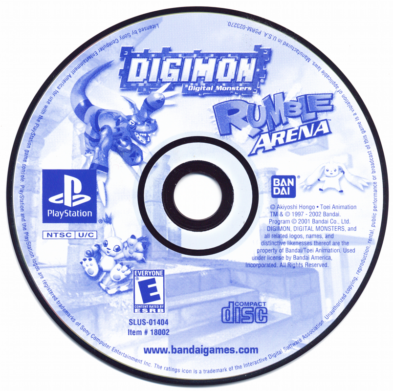 Media for Digimon Rumble Arena (PlayStation)