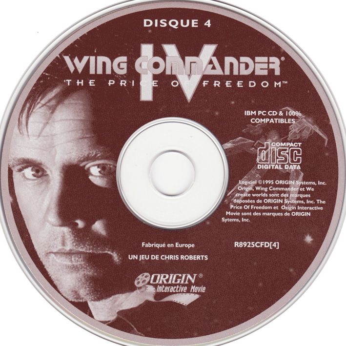 Media for Wing Commander IV: The Price of Freedom (DOS): Disc 4
