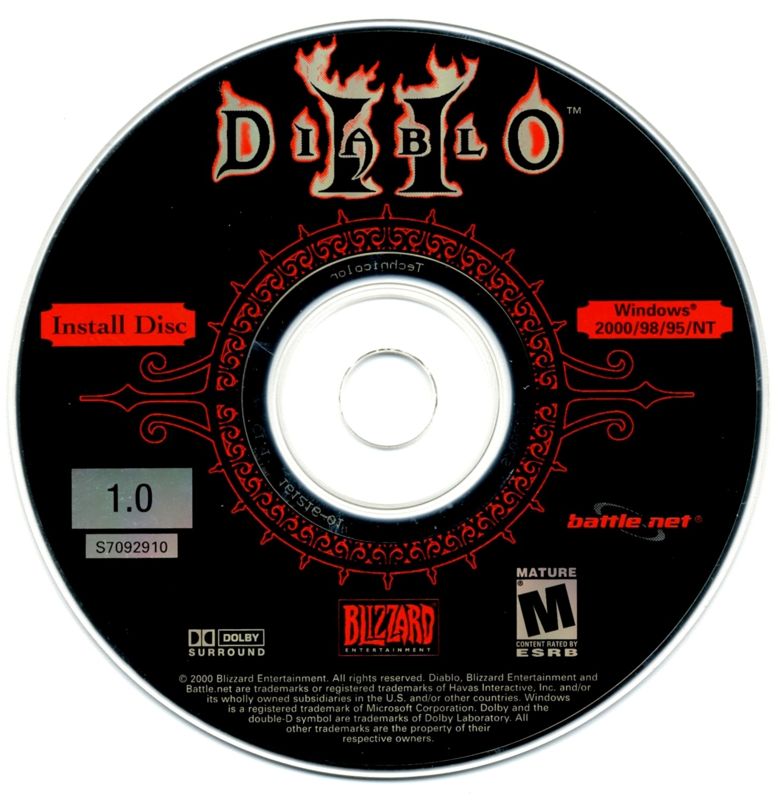 Media for Diablo II (Macintosh and Windows): Install Disc