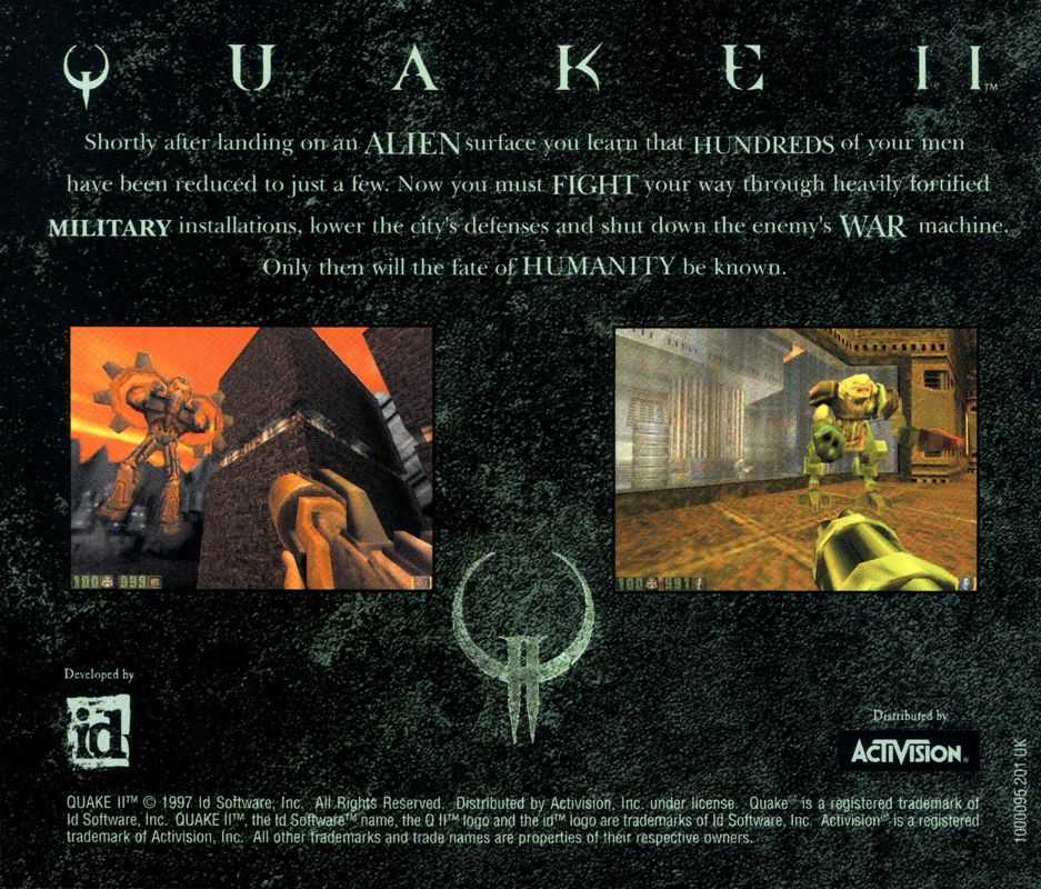 Other for Quake II (Windows): Jewel Case - Back