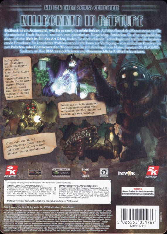 BioShock cover or packaging material - MobyGames