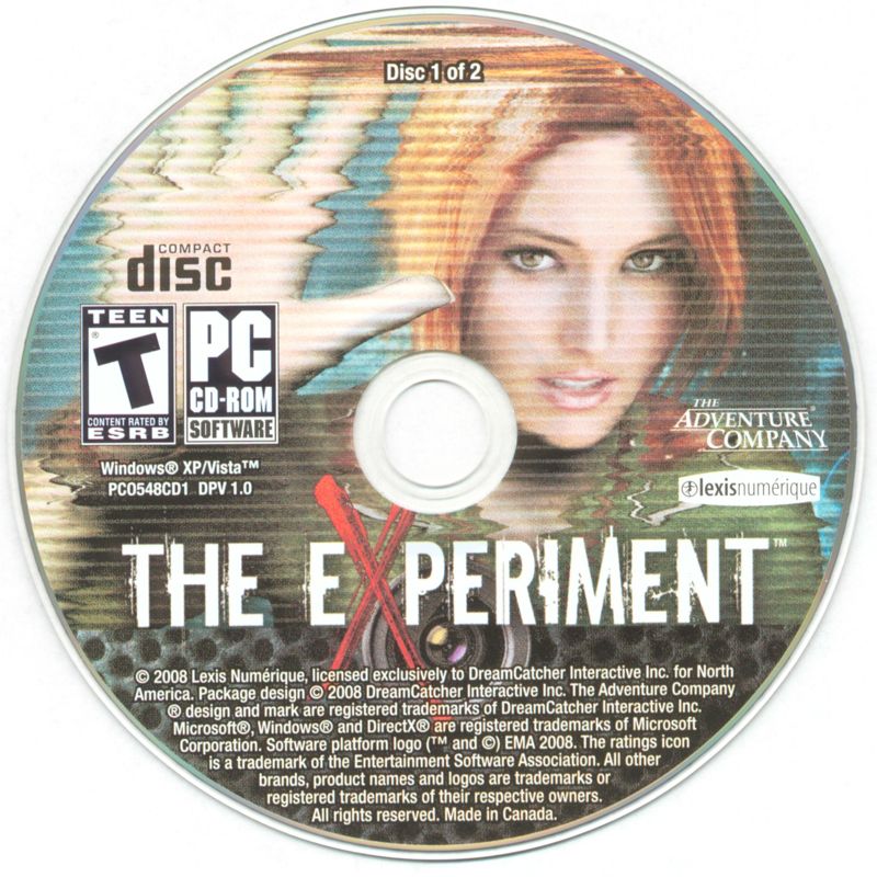 Media for The Experiment (Windows): Disc 1/2
