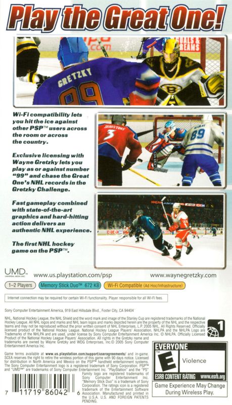 Gretzky NHL cover or packaging material - MobyGames